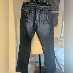 Citizens of Humanity Kelly Low Rise Purple Stitch Venetian Bootcut Stret…